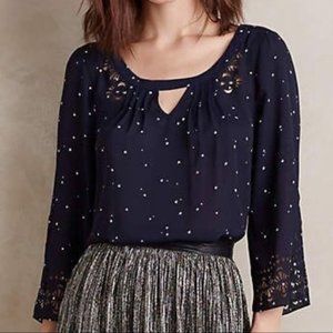 Anthropologie Maeve Teni Star blouse top